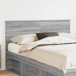 vidaXL Tête de lit Gris Sonoma 140 cm Bois d'ingénierie