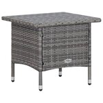 Salon de jardin meuble d'extérieur ensemble de mobilier 2 pièces avec coussins résine tressée gris 02_0015902