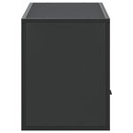 vidaXL Meuble TV noir 100x31x39 5 cm bois d'ingénierie et métal