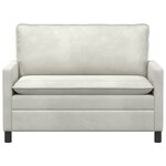 vidaXL Canapé Crème 126 x 81 x 87 5 cm Velours
