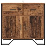 vidaXL Buffet Bois ancien 79.5 x 35.5 x 74.5 cm Bois d'ingénierie