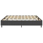 vidaXL Sommier à lattes de lit sans matelas gris tissu 200x200 cm