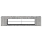 vidaXL Meuble TV avec lumières LED sonoma gris 135x39x30 cm
