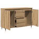 Buffet vidaXL avec portes et tiroirs Chêne Artisan 101 5x35x70 cm