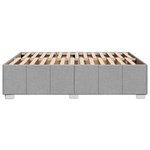 vidaXL Cadre de lit sans matelas gris clair 140x200 cm tissu