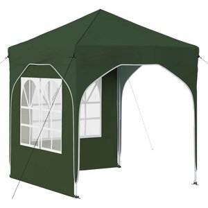 vidaXL Tente de fête pop-up 192 x 192 x 245 cm Vert