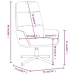 vidaXL Chaise de relaxation Gris foncé Tissu