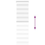 vidaXL Store zèbre blanc 40x100 cm largeur du tissu 35 9 cm polyester