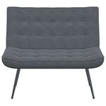 vidaXL Banc gris foncé 110x74x84 cm velours