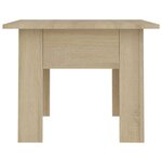 vidaXL Table basse chêne sonoma 55x55x42 cm bois d'ingénierie