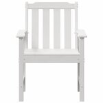 vidaXL Chaise de jardin. 6 Pièces Blanc 65.5 x 55.5 x 88cm Plastique