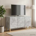 vidaXL Meuble TV 99 x 34 5 x 50 cm Gris béton Bois d'ingénierie