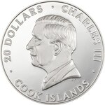 Pièce de monnaie en Argent 20 Dollars g 93.3 (3 oz) Millésime 2024 Silver Burst SILVER BURST (PRÉCOMMANDE)
