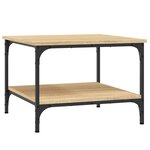 vidaXL Table basse chêne sonoma 55x55x40 cm bois d'ingénierie
