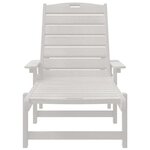 vidaXL Transat Blanc 73.5 x 92 x 90 cm Plastique