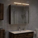 vidaXL Armoire Miroir de Salle de Bain Bois ancien 70 x 14 5 x 70 cm