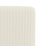 vidaXL Chaises à manger lot de 6 crème velours