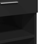 vidaXL Buffet noir 80x42 5x93 cm bois d'ingénierie