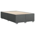 vidaXL Cadre de lit Gris foncé 120 x 200 cm Tissu