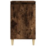vidaXL Tables de chevet 2 Pièces chêne fumé 40x35x70 cm bois d'ingénierie
