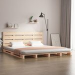 vidaXL Cadre de lit 120x190 cm Bois pin massif Petit Double
