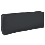 vidaXL Set de coussins de palette 2 Pièces Noir 120 x 80 x 12 cm