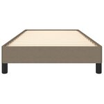 vidaXL Cadre de lit sans matelas taupe 90x190 cm tissu