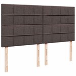 VidaXL Cadre de lit ottoman avec matelas marron foncé 160x200 cm tissu