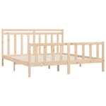 vidaXL Cadre de lit sans matelas bois massif de pin 200x200 cm