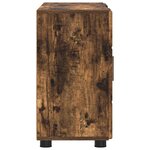 vidaXL Buffet avec étagère FLORIN Chêne fumé 88 5 x 30 5 x 55 5 cm