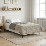 vidaXL Duvet d'été simple Matelassé Gris clair 140 x 220 cm