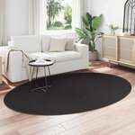 vidaXL Tapis HUARTE Noir 230 x 160 cm 100  Polyester