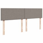 VidaXL Cadre de lit ottoman avec matelas taupe 160x200 cm tissu