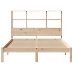 vidaXL Lit bibliothèque sans matelas 140x190 cm bois de pin massif