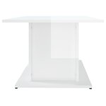 vidaXL Table basse blanc brillant 102x55 5x40 cm bois d'ingénierie