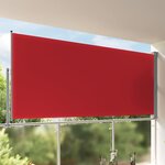 vidaXL Auvent latéral rétractable de patio 160x300 cm Rouge