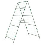 vidaXL Treillis de jardin pour plantes grimpantes 2 Pièces forme A acier