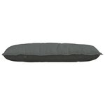 vidaXL Coussin de Dos Gris foncé 100 x 19 x 50 cm tissu