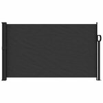 vidaXL Auvent latéral rétractable noir 120x500 cm