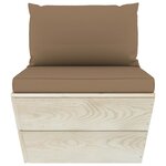 vidaXL Salon de jardin palette 6 Pièces avec coussins Épicéa imprégné