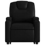 vidaXL Fauteuil inclinable électrique noir similicuir