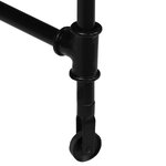 vidaXL Bureau Bois de manguier massif et acier 110 x 50 x 96 cm