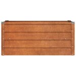 vidaXL Lit surélevé de jardin rouillé 100x40x45 cm acier corten