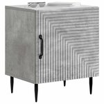 vidaXL Cabinet de chevet 2 Pièces Gris béton 43 x 34 5 x 50 cm