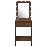 vidaXL Coiffeuse Chêne brun 50 x 41 x 135 cm Bois d'ingénierie