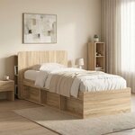 vidaXL Cabinet de Tête de Lit Chêne Sonoma Bois d'ingénierie