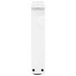 vidaXL Pieds de table basse en forme de V  2 pièces  blanc  30 x (30-31 3) cm  acier