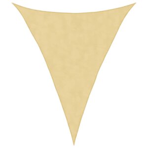 vidaXL Voile d'ombrage sable 3x4x4 m 100   polyester oxford