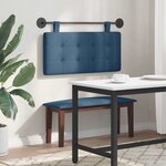 vidaXL Tête de lit suspendue Bleu Tissu