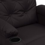 vidaXL Fauteuil inclinable électrique Noir Similicuir